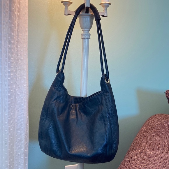 CEE KLEIN Genuine Leather Black Hobo bag - Picture 3 of 8